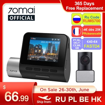 70mai automobilinis vaizdo registratorius A500 Dash Cam Pro Plus 1944P GPS ADAS