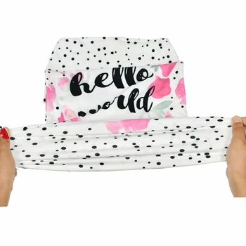 

2Pcs/Set Newborn Swaddle Blanket Baby Sleeping Bag Muslin Wrap Headband Photo props U50F