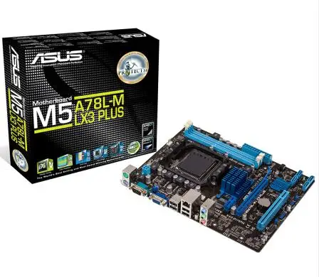 Asus M5A78L-M LX3 PLUS Micro ATX AMD 760G/780L SATA 3Gb/s USB 2.0 DDR3 1866 VGA 32G Support 95W AM3 / AM3+ CPU Socket | Компьютеры и