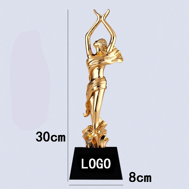 

Custom Hold Hope New Resin Trophy Gold-plated Crystal Trophy Custom Made Creative Metal Trophy Free Lettering Organic Material