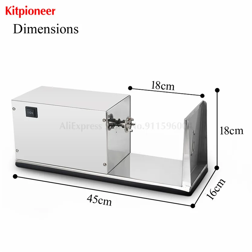 Stainless Steel ITOP Electric Twister Tornado Spiral Potato Slicer Cutter French Fries Cutter Vegetable Fruit Tools 50/60Hz
