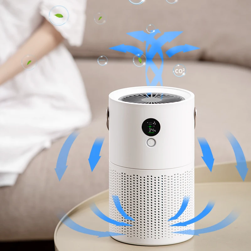 Умный очиститель воздуха для дома HEPA фильтры компактный настольный с низким