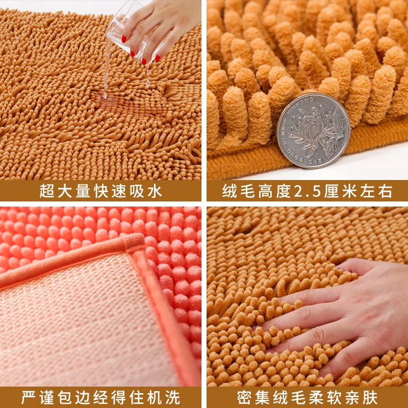 40 * 60 / 40*120CM set absorbent microfiber bath mat soft and fluffy bathroom mat shower room carpet