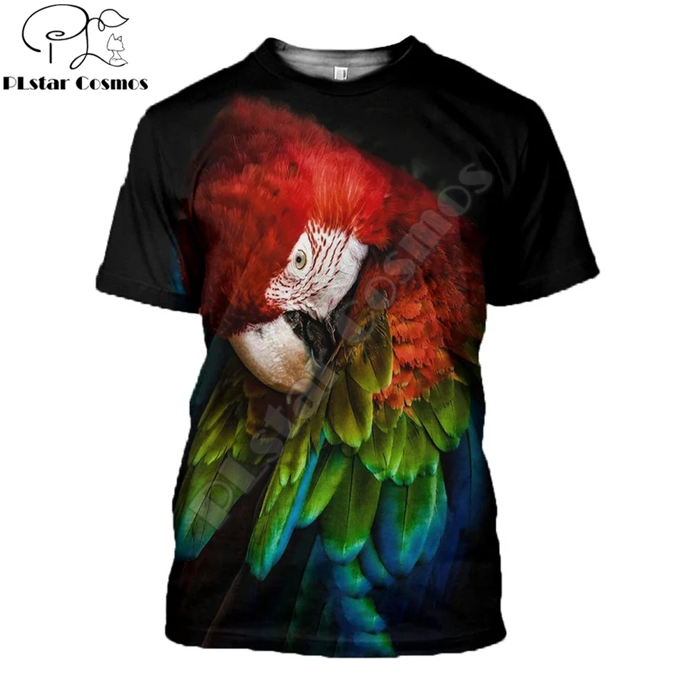 

Animal Parrot 3D All Over Printed T Shirts for Men and Women t shirt Harajuku summer style Casual T-shirt tops Drop shipping