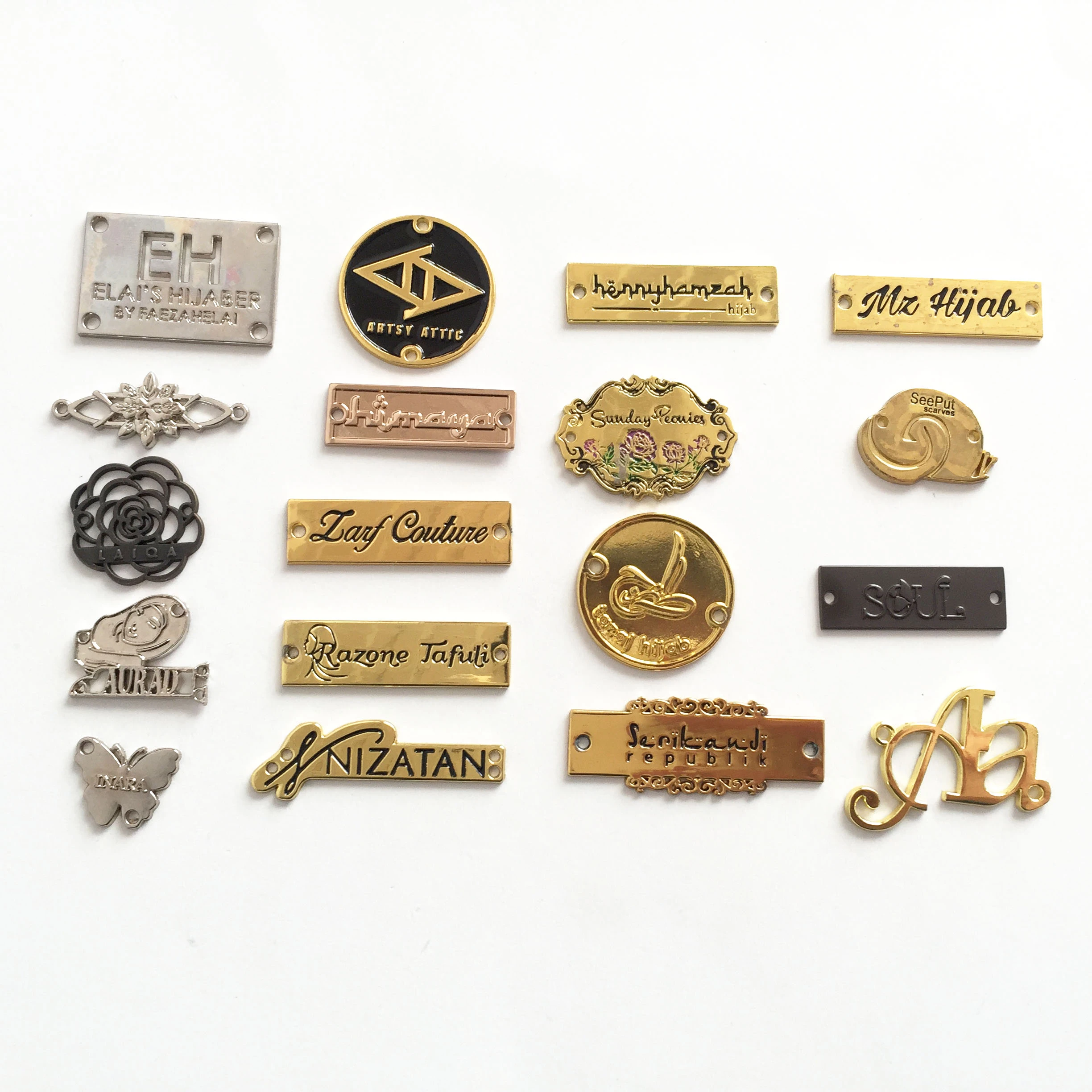 Etiquetas Metal con logotipo personalizado para ropa de baño, alta calidad, baratas|Etiquetas ropa| - AliExpress