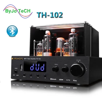 شراءByJoTeCH TH-102 مرحبا فاي بلوتوث فراغ أنبوب مكبر كهربائي باس Hifi الألياف البصرية محوري ضياع جودة الصوت USB أمبير