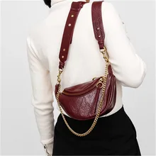 new fashion Women high PU leather Waist Bag Female Simple Vintage Shoulder Messenger Bag ladies small Crossbody Chest Bag