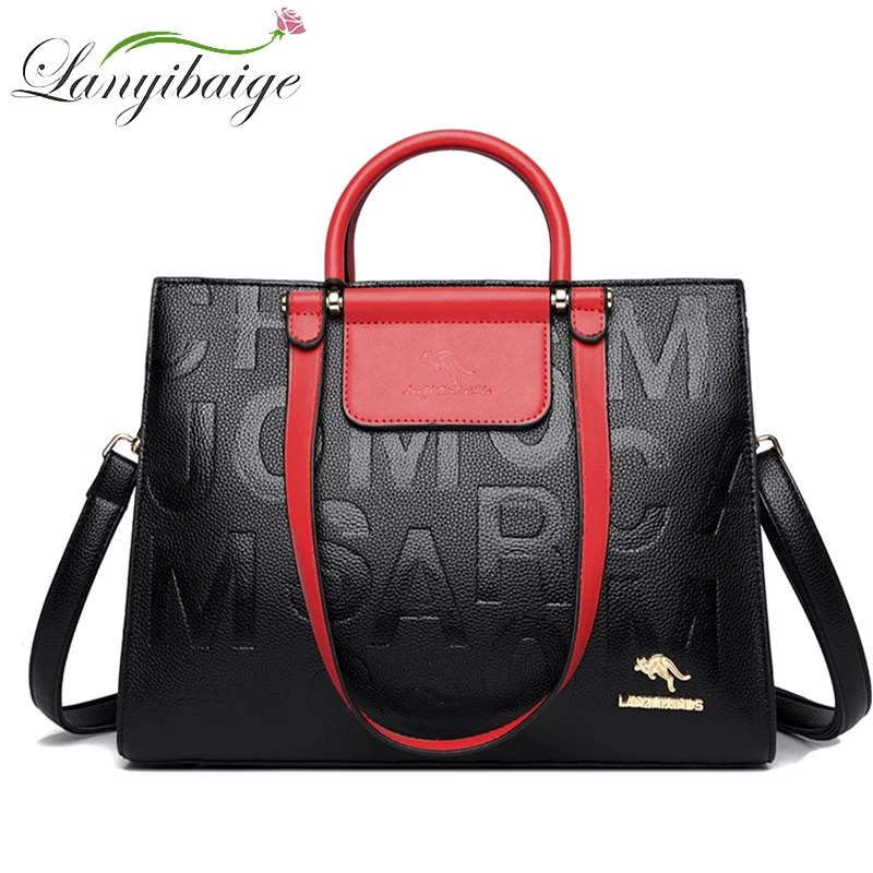 

2021 Leather Handbags For Women Luxury Designer Bag With Shoul Der Strap High Quality Leather Fashion Casual Multifunction Women