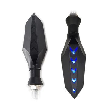 

Motorcycle Modified LED Double Color Water Flow Turn Signal Light Steering Direction Arrow lamp