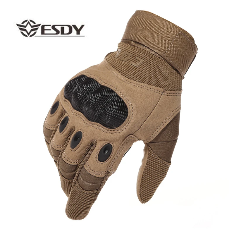 Outdoor Men Hunting Tactical Gloves Hard Knuckle Army Military Combat Climbing Shooting Full or Half Finger Hard Hunting Gloves