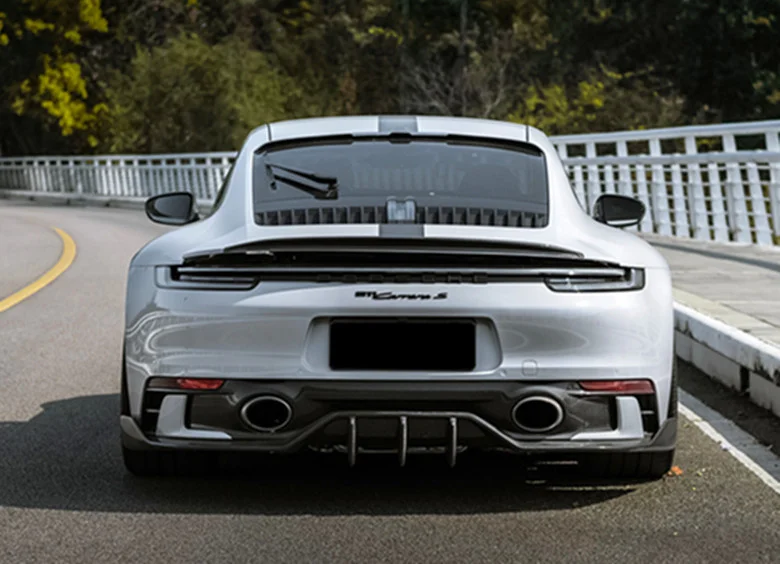 新しいポルシェ992カレラs改造小さなサラウンドmiw炭素繊維フロントリアリップサイドスカートテール ボディキット Aliexpress