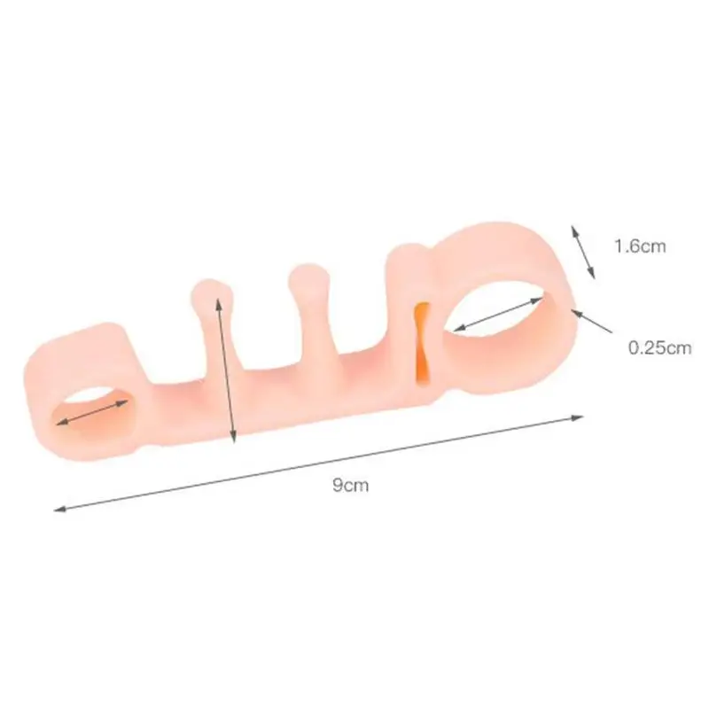 1 Pair Toe Separators Elastic Corrector Straighteners Toe Spacers Relief to Hallux Valgus Foot Care Tools