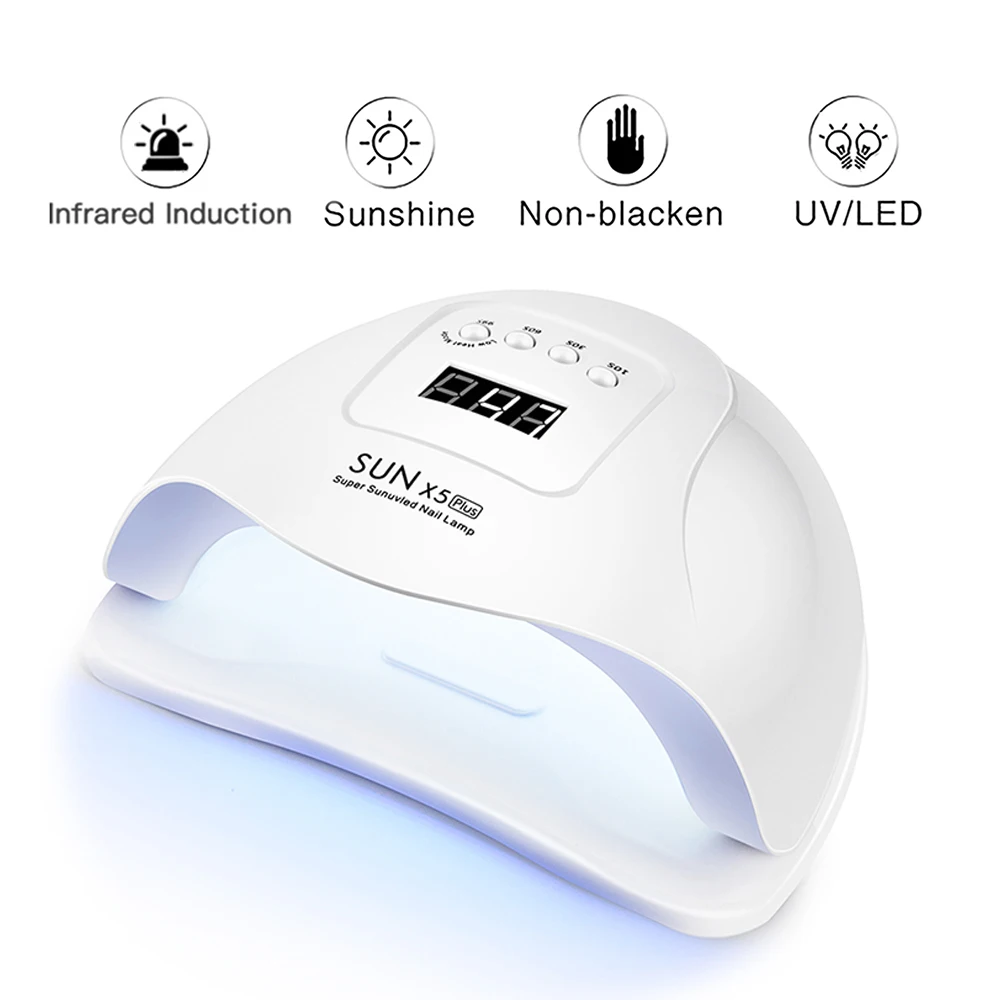 Лампа Sun X5 Plus УФ/LED для сушки гель лака аппарат маникюра и педикюра с датчиком