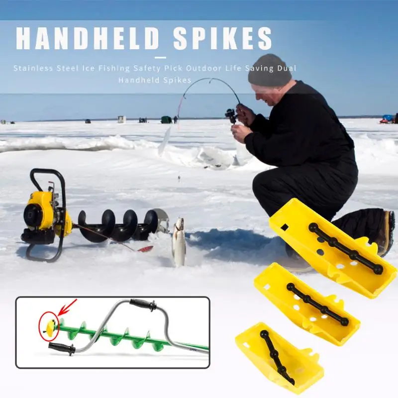 

ABS Winter Ice Fishing Auger Drill Blade Guard Protection Cover Outdoor Fishing Tackle Accessories Yellow