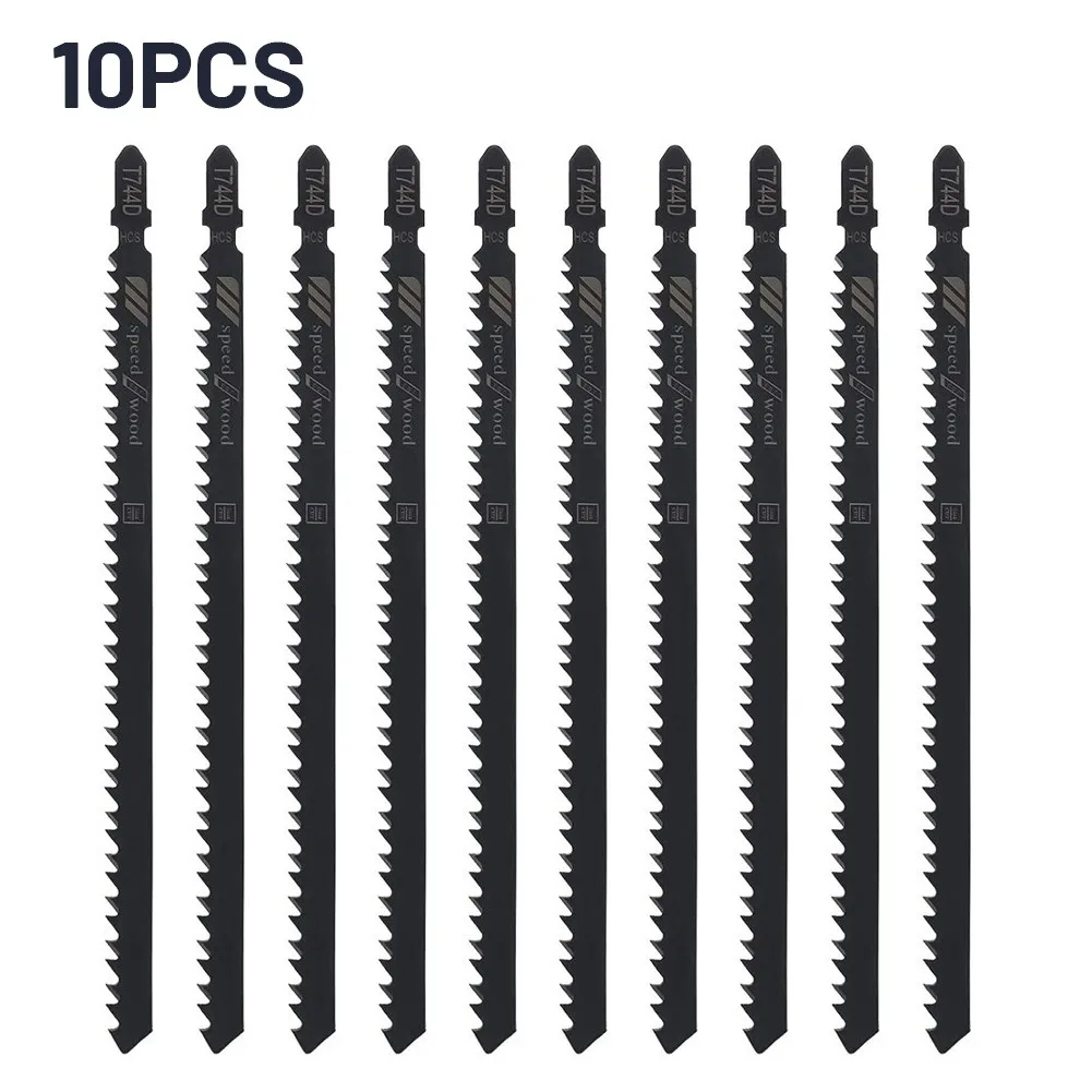 10Pcs T744D 180mm Ultra-long Jigsaw Saw Blades Fast Cutting Set for Wood Plastic 