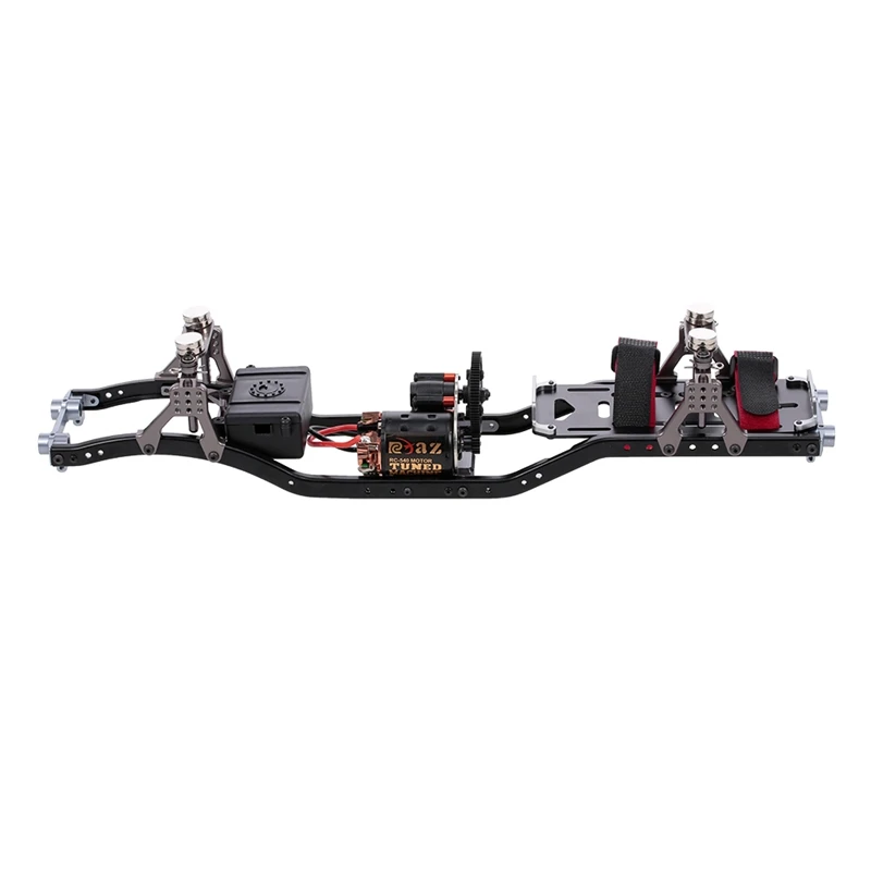 DIY RC Автомобильная рама из углеродного волокна, Металлическое шасси автомобиля луч с 540 Мотором для осевой SCX10 RC Гусеничный альпинистский автомобиль запчасти