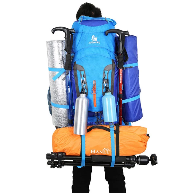 80L Tourist Rucksack Camping Hiking Military Backpack Ski Mountain Climbing Equipment Haversack Sportbag Molle Survival Backpack 6