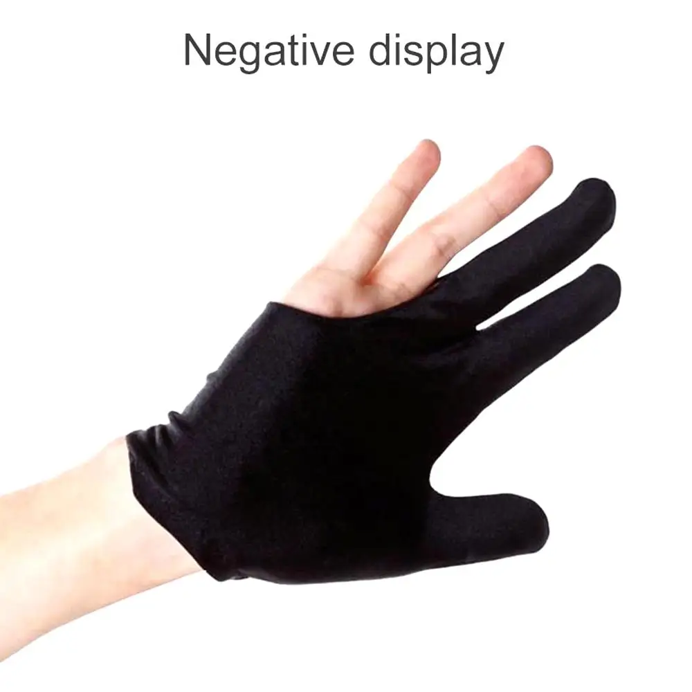 Перчатки для игры в Бильярд 3 палец перчатки защита пальцев левой руки высокое