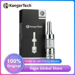 KangerTech GeniTank Pyrex стекло один Cartomizer 1.8ohm двойная катушка E-cig танк 2,4 мл атомайзер kanger с клапан контроля потоков воздуха