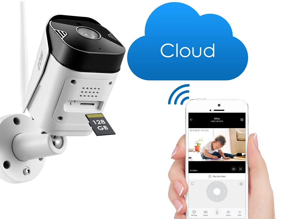 ZOSI HD 2MP Wifi IP камера 1080P Беспроводная CCTV цилиндрическая камера наблюдения наружная двухсторонняя аудио камера безопасности облачный сервис