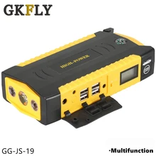 GKFLY Высокая емкость автомобильный перемычка стартер power Bank 600A 12V Портативное зарядное устройство для стартера автомобиля пусковой усилитель устройства стартер с кабелями