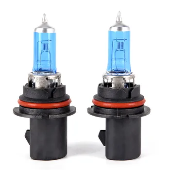 

2pcs/lot White 12V 100/80W HB5 9007 Super Car Dark Blue Glass Halogen Lamps Automotive Bulbs Headlights
