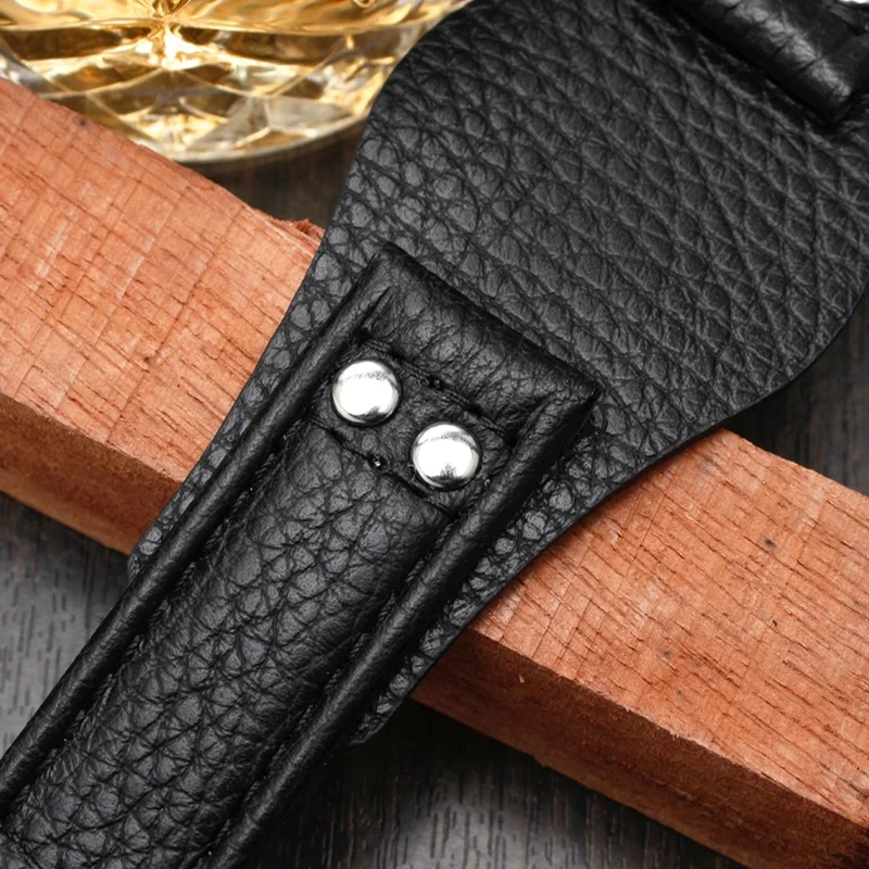 Für Fossil CH2564 CH2565 CH2891 CH3051 handarbeit Aus Echtem Leder Armband Armband 20mm 22mm schwarz braun tablett armband – Detail 8