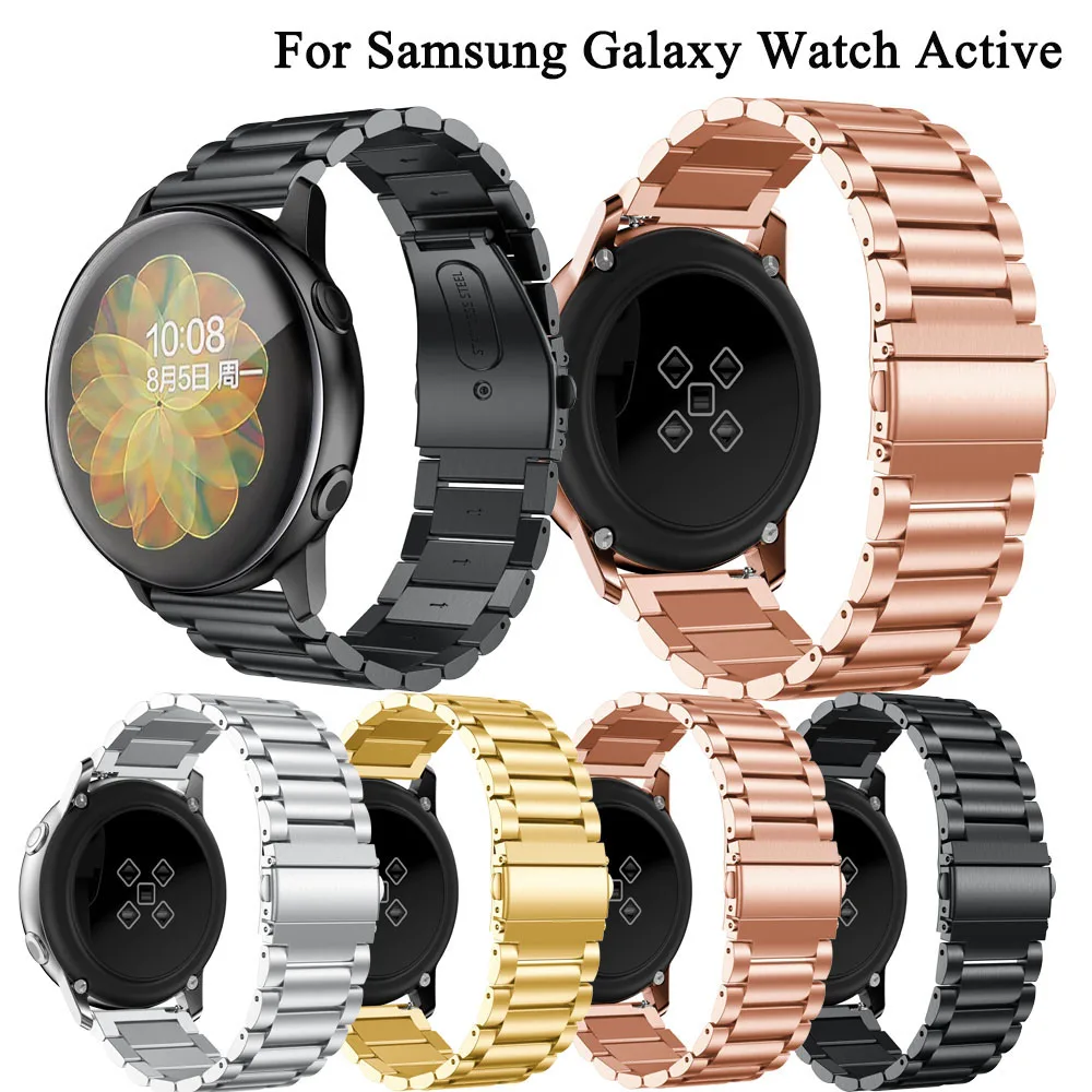 Ремешок для часов Samsung galaxy watch active 2 44 мм 40 полосы 20 металлический браслет из