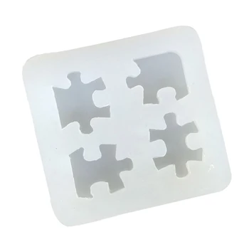 

Silicone Molds Jewelry Decorating Pendant Charm DIY Making Mould Puzzle Shape