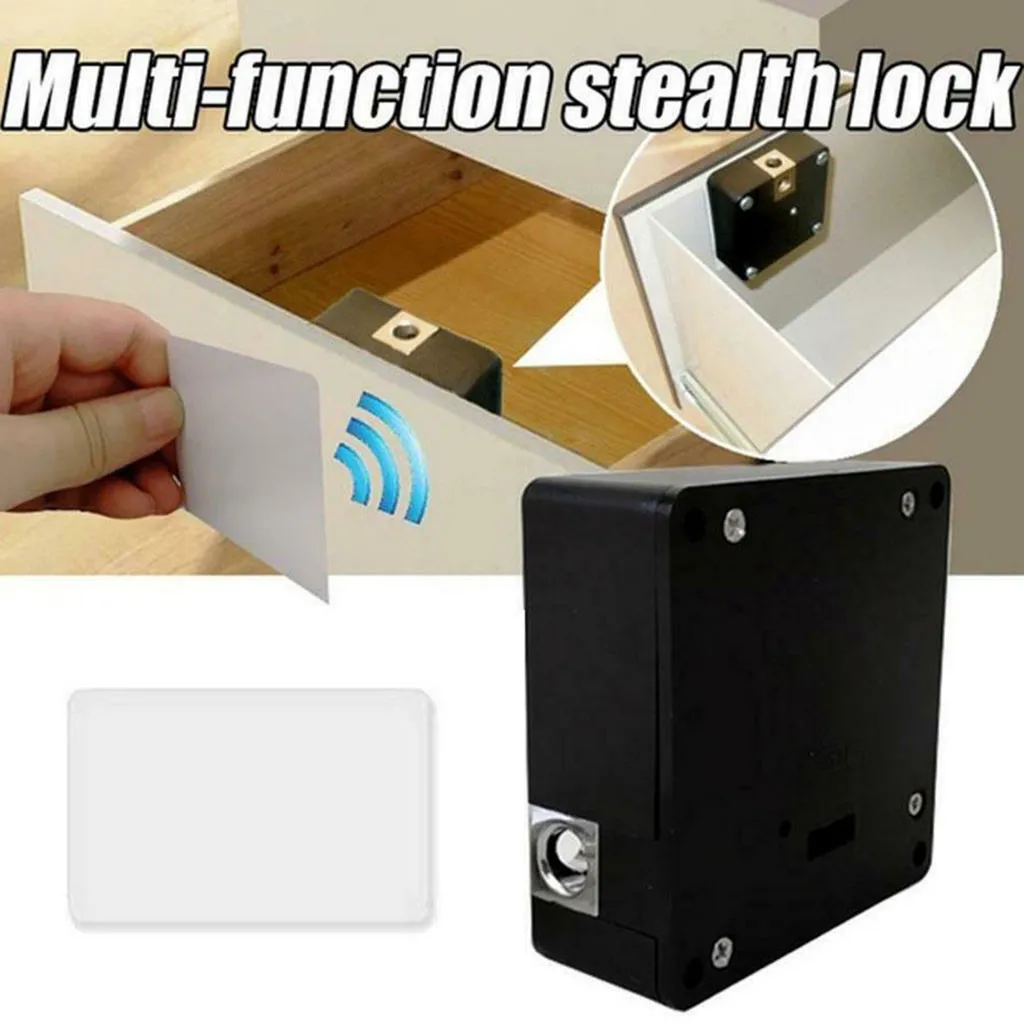 Smart Electronic Hidden RFID Cabinet Lock No Hole Easy Installation Furniture Locker Wardrobe Shoe Cabinet Drawer Door Lock #10 afbeelding