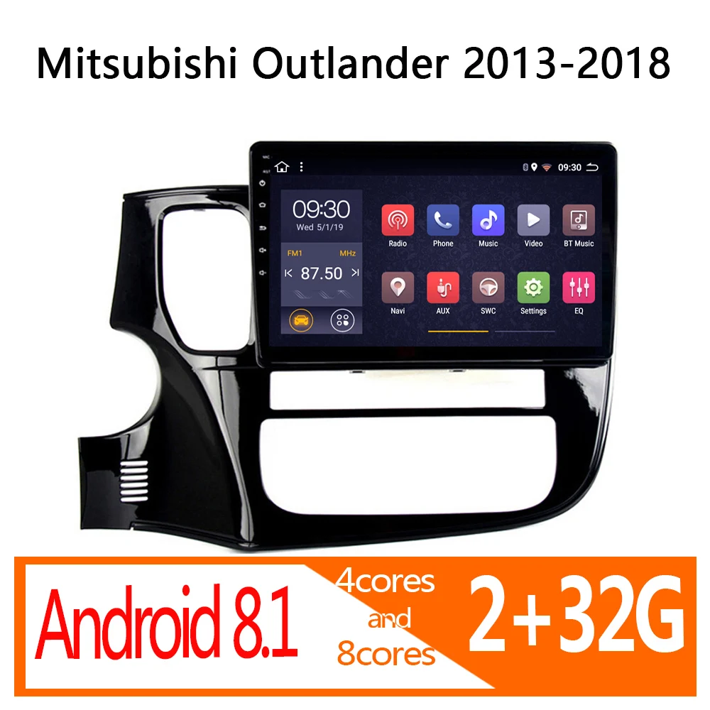 Автомобильное радио android 2G + 32G для Mitsubishi Outlander 2013 2014 2015 2016 2017 2018 Авторадио coche аудио
