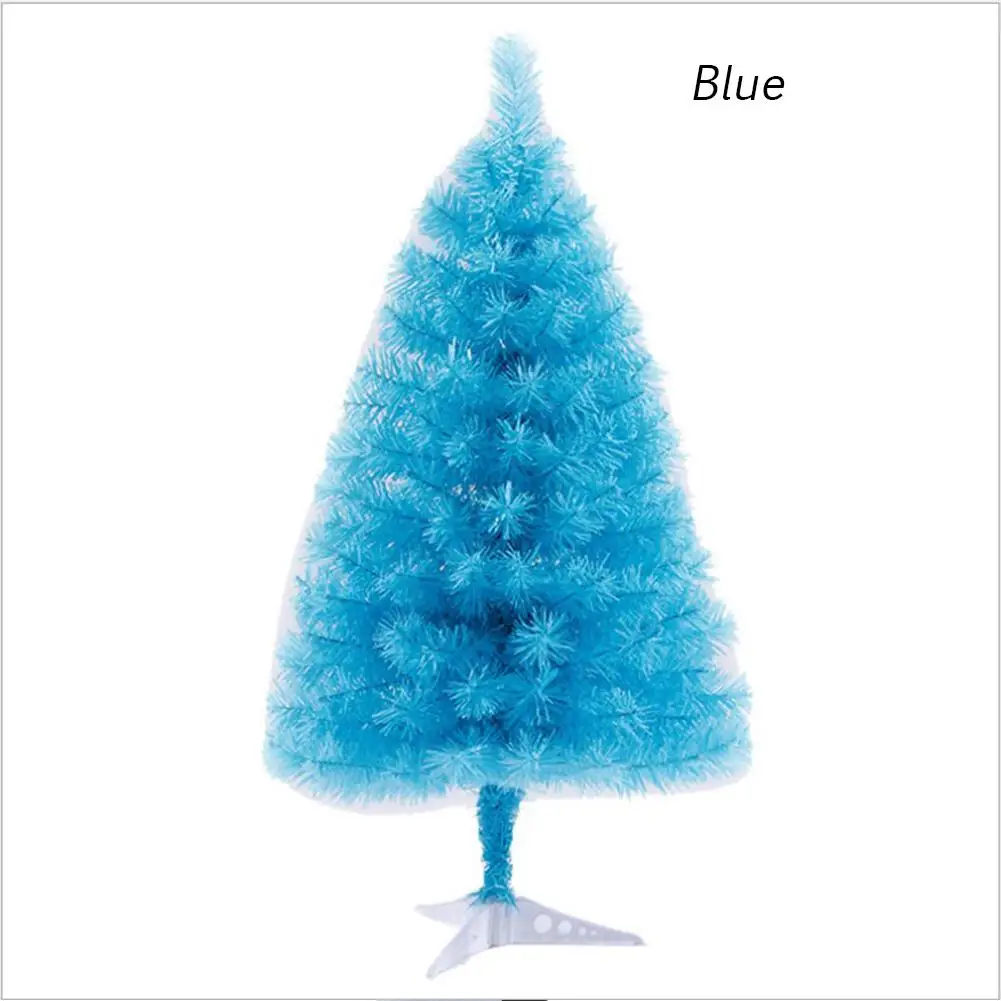60 см Искусственный «Рассвет Справедливости» рождественское пластиковое дерево Новогодние украшения для дома настольные украшения для рождественской ёлки Декор - Цвет: Blue