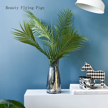 

1Pcs Creative simple features electroplated glass vase transparent floral vase decoration home table shop hydroponic container