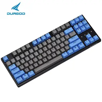 

Durgod taurus k320 87 keys gaming mechanical keyboard pbt usb type-c wired keyboard cherry brown blue red silver silent red