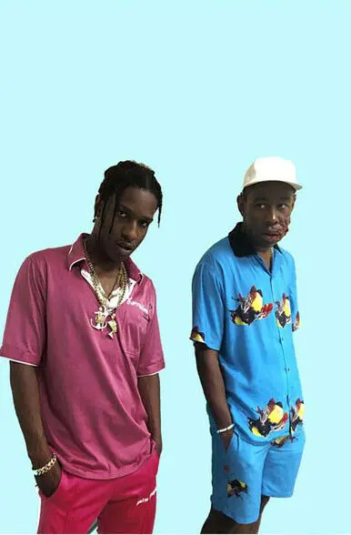 Горячие $ AP Рокки Тайлер создатель хип хоп рэп музыка Шелковый ткань настенный