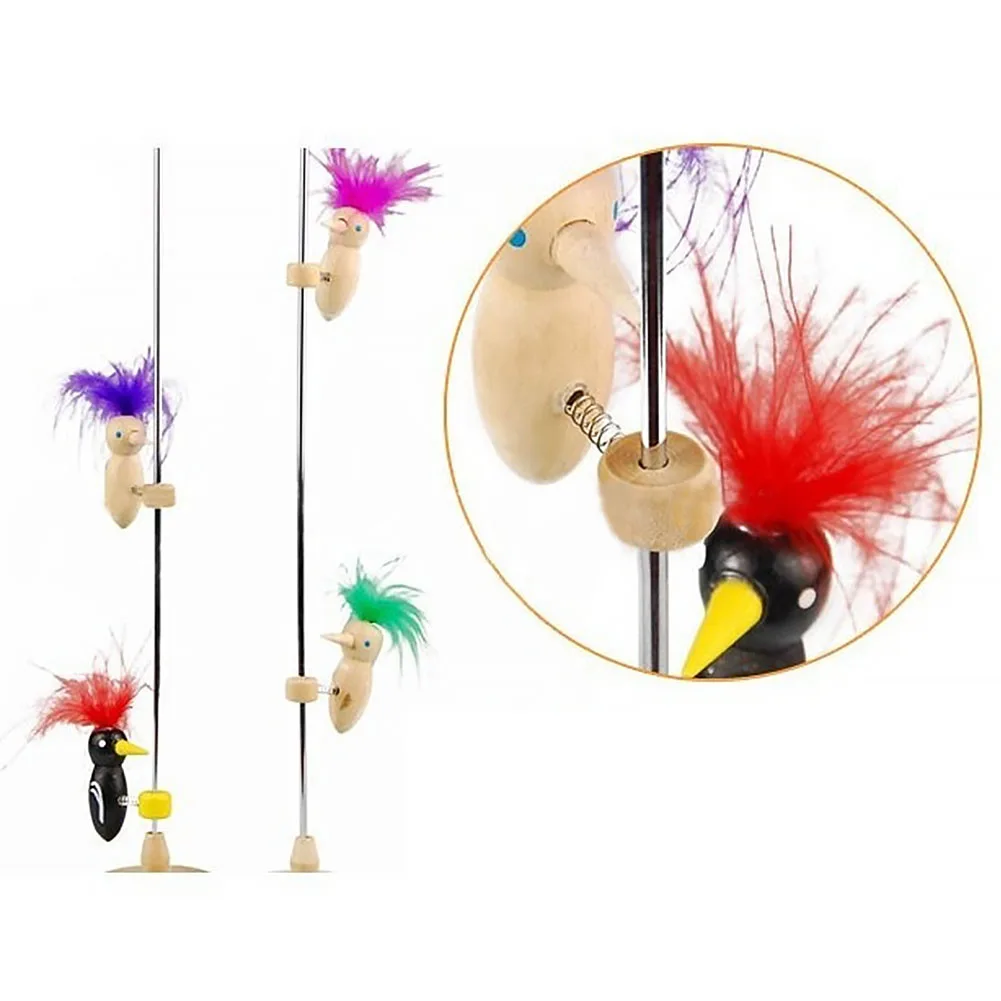 

Physics Toy Colorful Gift Animal Model For Kids DIY Scientific Experiments Science Funny Double Woodpecker Wooden Random Color