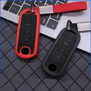 

2020 New Plastic+Leather Car Key Case Cover For Mazda 2 3 6 Axela Atenza CX-5 CX5 CX-7 CX-9 2014~17 Auto Key Shell