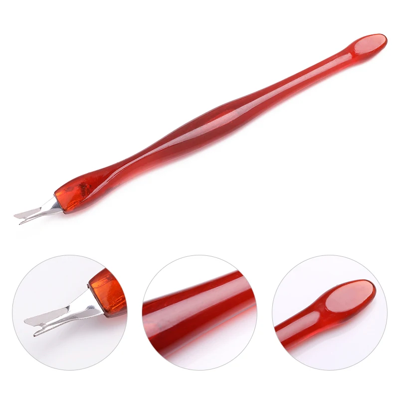 Dead Skin Remove Fork Stainless Steel Material Toes Finger Nails Art Cuticle Remover Tools Pedicure Nails Care Accessories