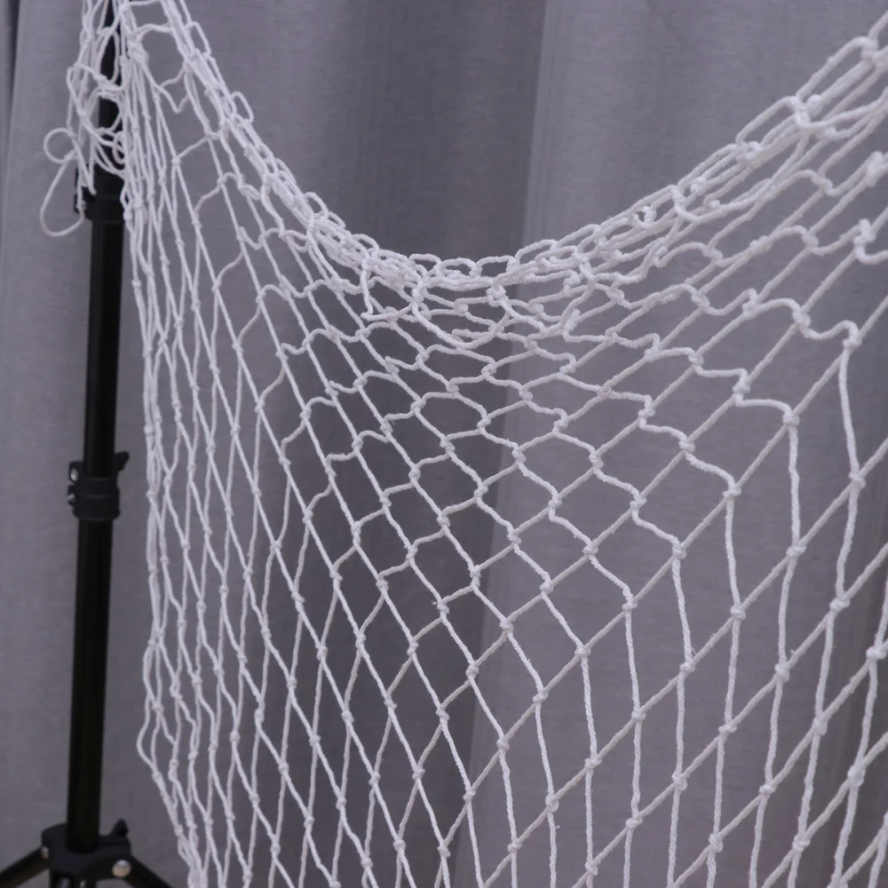 

1X2M Nautical Fishing Net Cotton Fishing Net Decor Fishing Netting Party Decoration Netting For Beach Party Fishing Ocean Party