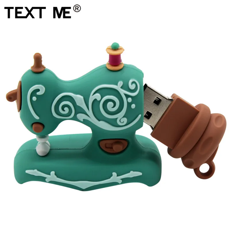  TEXT ME cartoon Beautiful creative Sewing machine model usb2.0 4GB 8GB 16GB 32GB 64GB pen drive USB