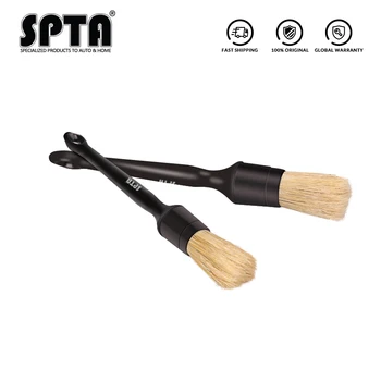 

SPTA PP Snake Handle Car Detail Brush with Natural Boar's Hair Vehicle Interior Cleaning Brushed for Seat, Dashboard, Air Outlet
