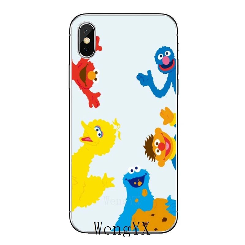 Для samsung Galaxy S10 Lite S9 S8 S7 S6 edge Plus S5 S4 примечание 9 8 5 4 мини героев шоу «Улица Сезам», аксессуары для печенья чехол для телефона - Цвет: Sesame-Street-A-07