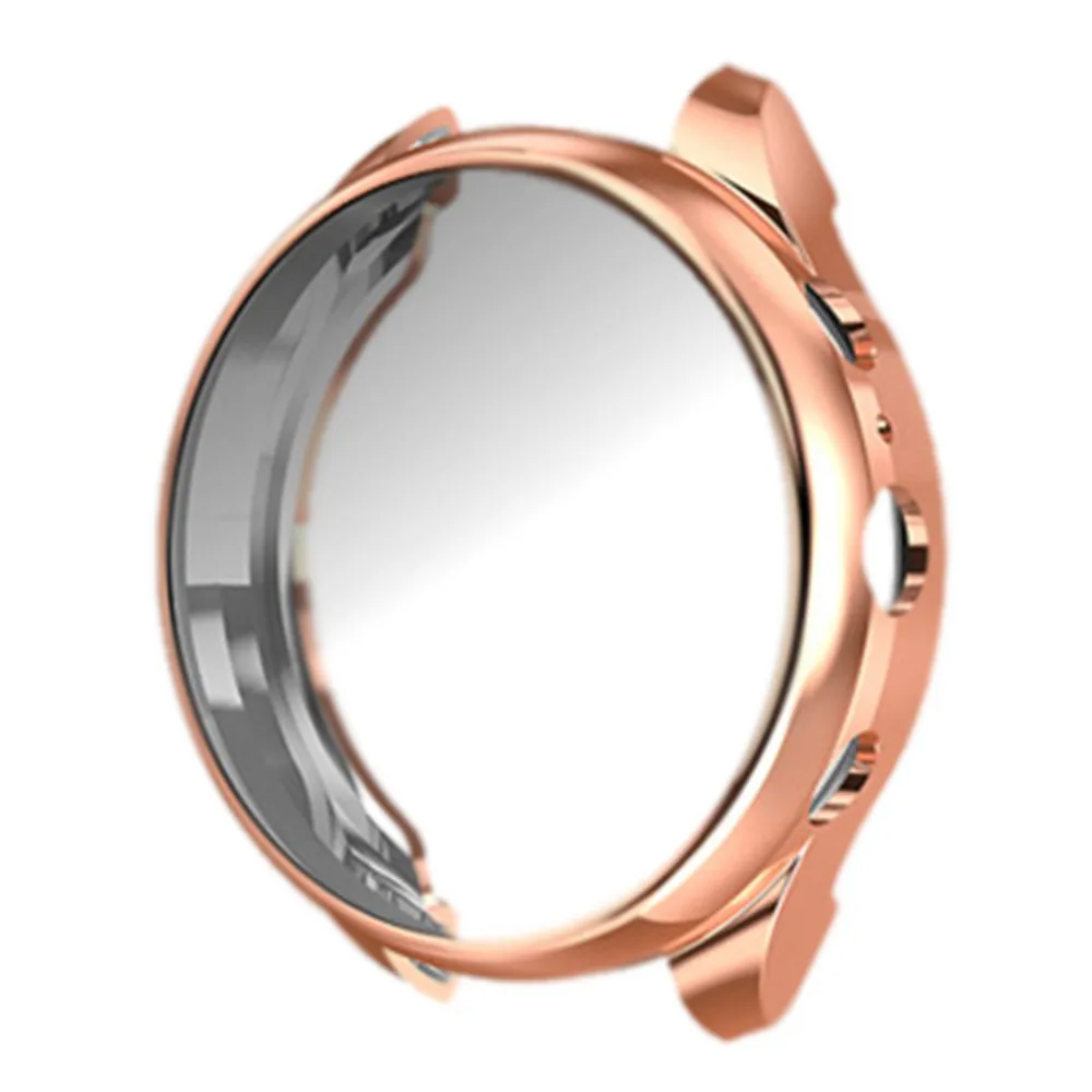 New Soft Electroplated TPU Watch Case Cover Bumper Screen Protector High Quality Watch Protective Accessories For Fossil-ftw6022 - Цвет: Rose Gold