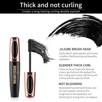 

New Mascaras 4D Waterproof Thick Lengthening Curling Long Lasting Eyelash Cosmetics SCI88