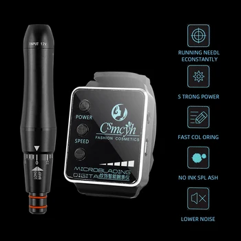 

Eyebrow Tattoo Machine Tattoo Pen Smart Watch Design for Eyebrow Eyelid Lips USB Charging Makeup Pen