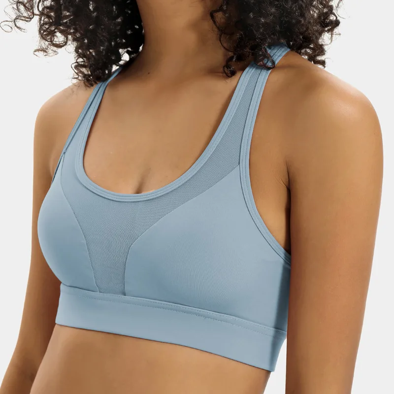 

New Back Pocket Sport Bra Shock-proof Beauty Back Mesh Vest Bra Sport Bra for Women