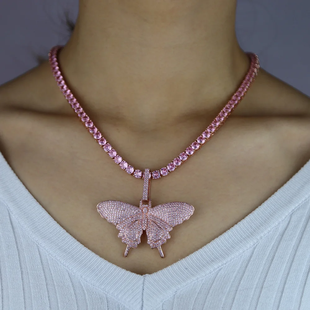 2020 iced out sparking bling cz choker 