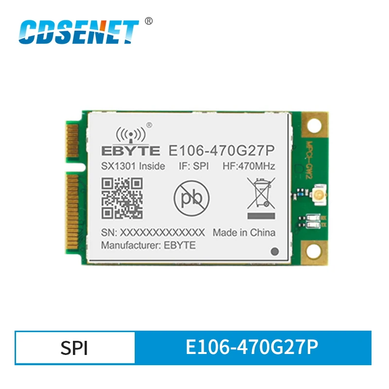 433 МГц SX1301 LoRa шлюз модуль 27dBm междугородние 5 км SPI интерфейс беспроводной