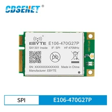 433mhz sx1301 lora porta caminho módulo 27dbm longa distância 5km spi interface transceptor sem fio