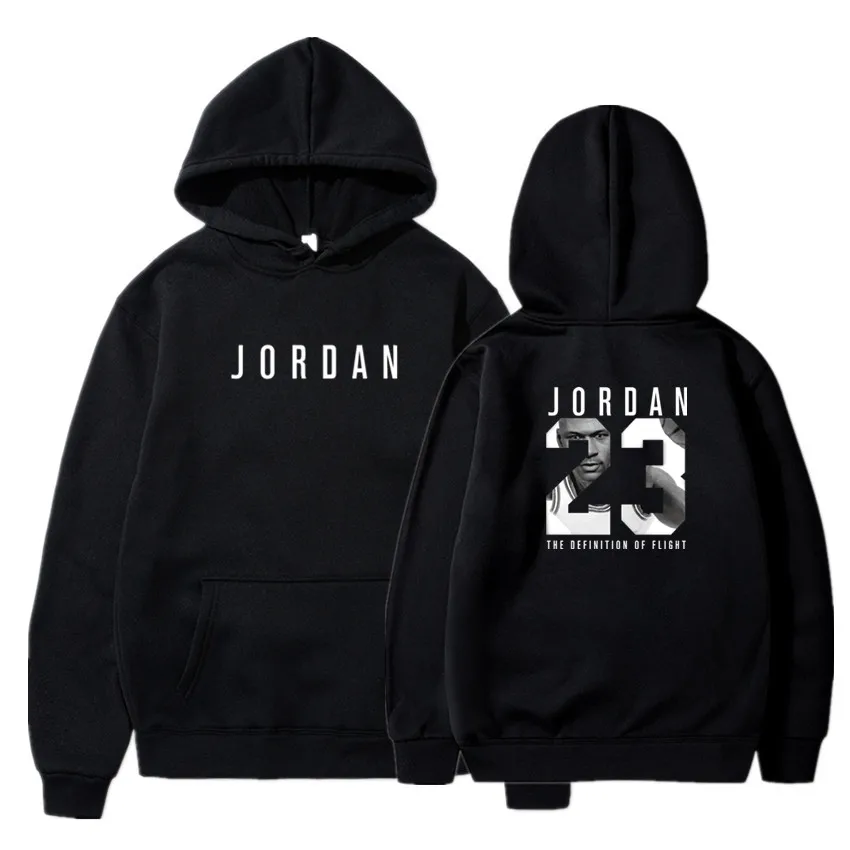 Мужская толстовка с надписью JORDAN 23 модная однотонная капюшоном спортивный